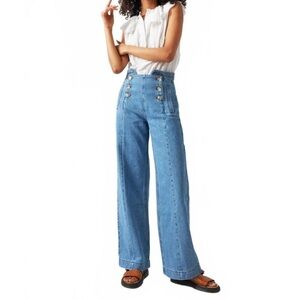Seventy + Mochi Marie Jeans in Summer Vintage wide leg, high rise